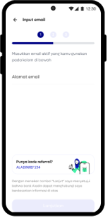 Step 5 - cara daftar dengan kode unik